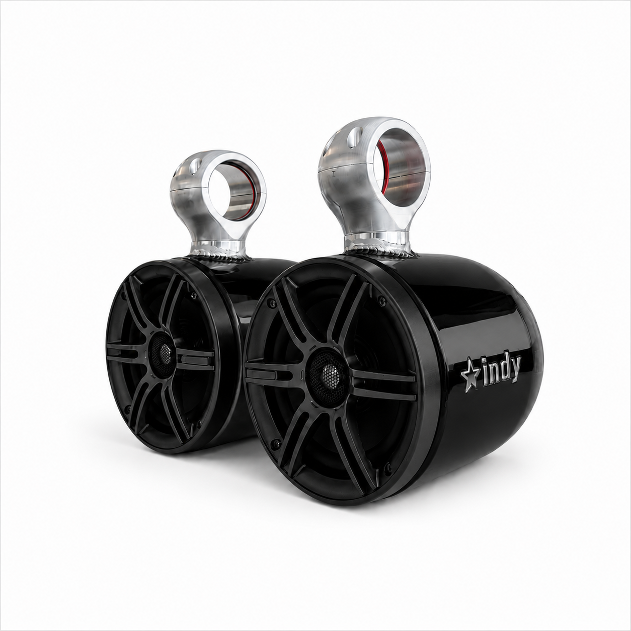 SALE! Liquid Wakeboard tower Speakers - INDY - Glossy Black - B-ISPA2.5B